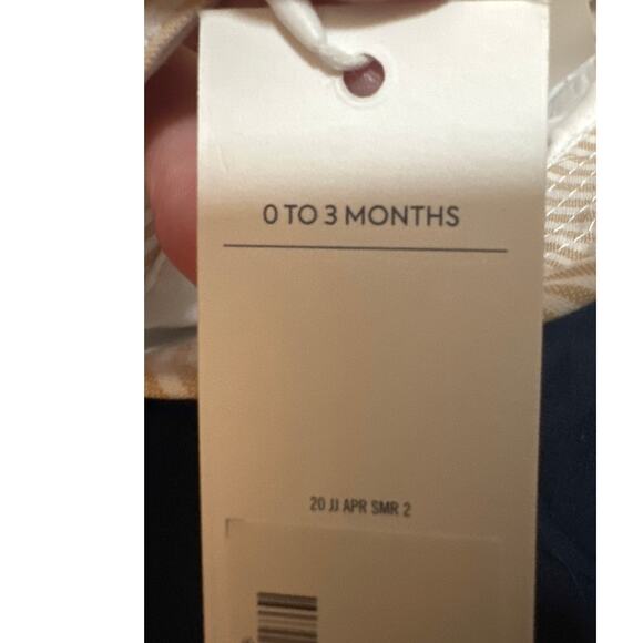 Janie and Jack Striped sun hat Size 0-3 months new with tags - Picture 5 of 5